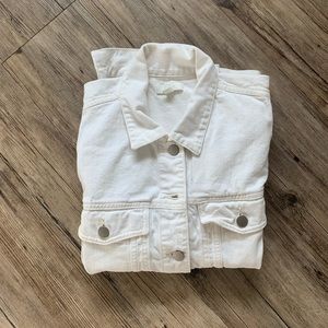 COS white denim utility jacket, size 10/L